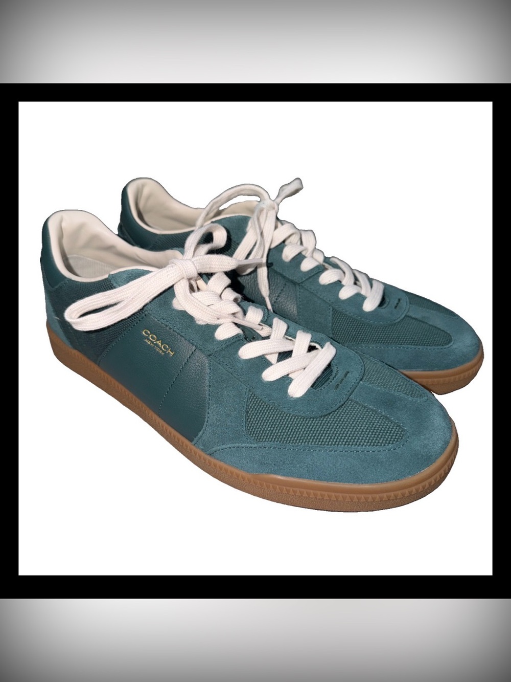 Coach Men’s Ellis Sneakers in Dark Teal Size 11 NIB